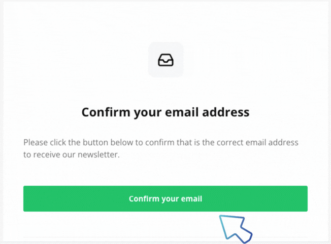 Confirm your email address