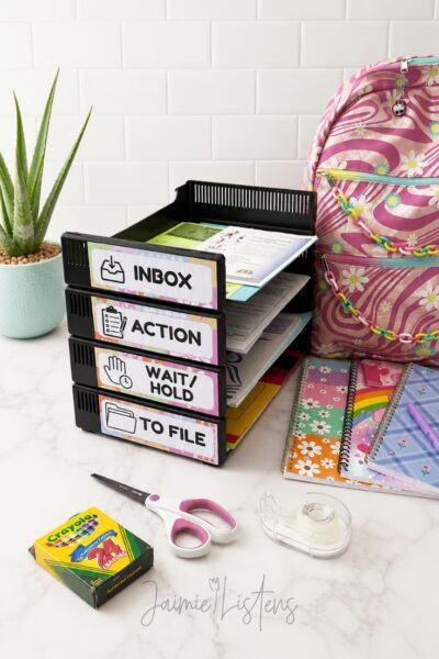 School Paper Organization: A Simple System to Organize Kids’ Papers Without the Clutter